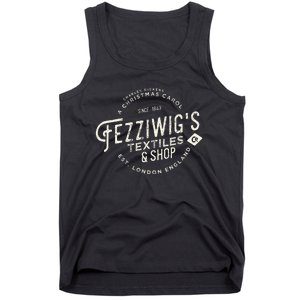 Christmas Carol Fezziwigs Scrooge Holiday Design Tank Top