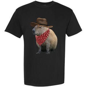 Cow Capybara Funny Howdy Capy Garment-Dyed Heavyweight T-Shirt