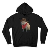 Cow Capybara Funny Howdy Capy Hoodie