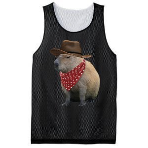 Cow Capybara Funny Howdy Capy Mesh Reversible Basketball Jersey Tank