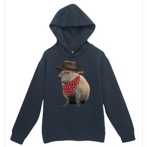 Cow Capybara Funny Howdy Capy Urban Pullover Hoodie