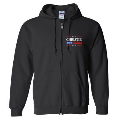 Chris Christie For President 2024 Election Full Zip Hoodie