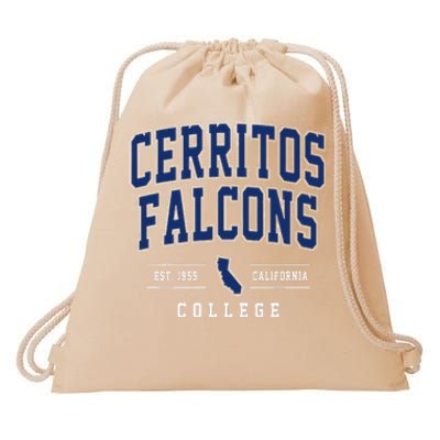 Cerritos College F.A.L.C.O.N.S Arch Drawstring Bag