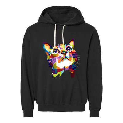 Colorful Cat For Cat Lovers Perfect Gift For S Garment-Dyed Fleece Hoodie