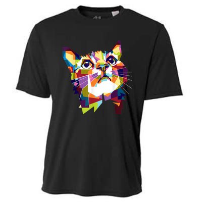 Colorful Cat For Cat Lovers Perfect Gift For S Cooling Performance Crew T-Shirt