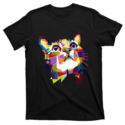 Colorful Cat For Cat Lovers Perfect Gift For S T-Shirt