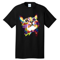 Colorful Cat For Cat Lovers Perfect Gift For S Tall T-Shirt