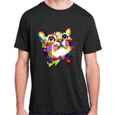 Colorful Cat For Cat Lovers Perfect Gift For S Adult ChromaSoft Performance T-Shirt