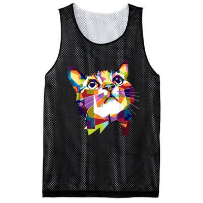 Colorful Cat For Cat Lovers Perfect Gift For S Mesh Reversible Basketball Jersey Tank