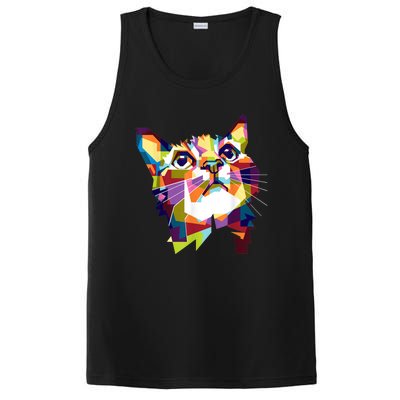 Colorful Cat For Cat Lovers Perfect Gift For S PosiCharge Competitor Tank