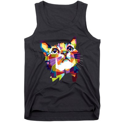 Colorful Cat For Cat Lovers Perfect Gift For S Tank Top