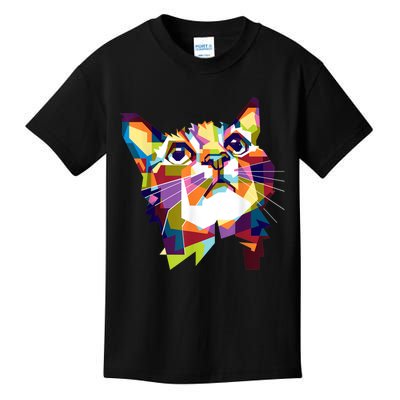 Colorful Cat For Cat Lovers Perfect Gift For S Kids T-Shirt