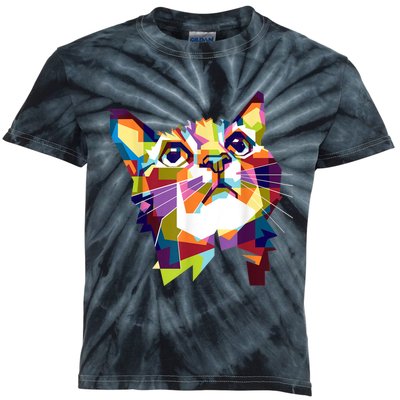 Colorful Cat For Cat Lovers Perfect Gift For S Kids Tie-Dye T-Shirt