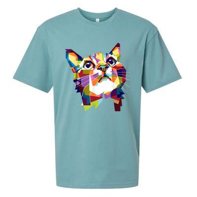 Colorful Cat For Cat Lovers Perfect Gift For S Sueded Cloud Jersey T-Shirt