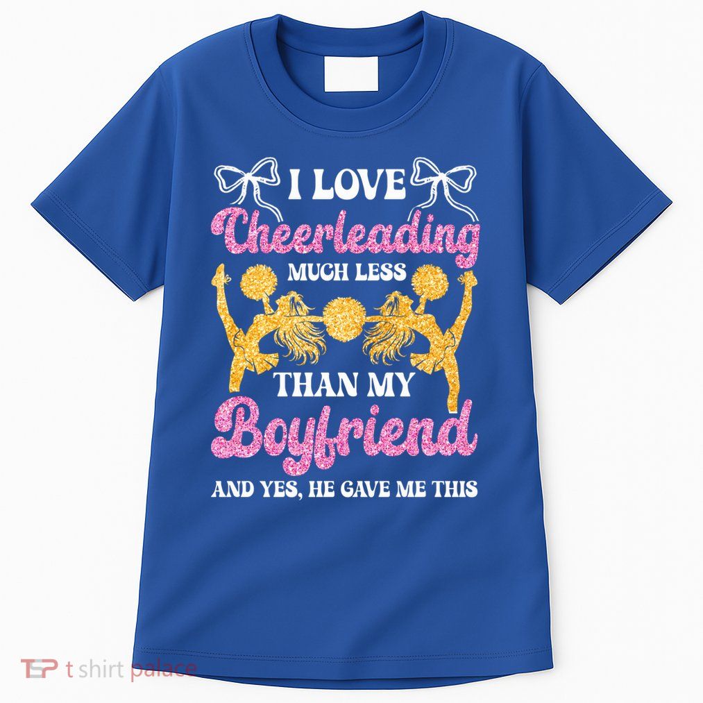 Cheer Cheerleading Friend I Love Cheerleading Much Less Gift Tall T-Shirt