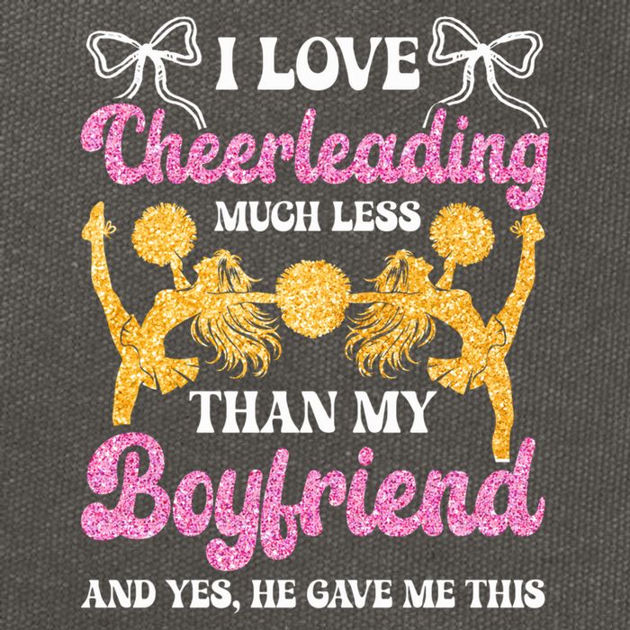 Cheer Cheerleading Friend I Love Cheerleading Much Less Gift Cotton Canvas Backpack