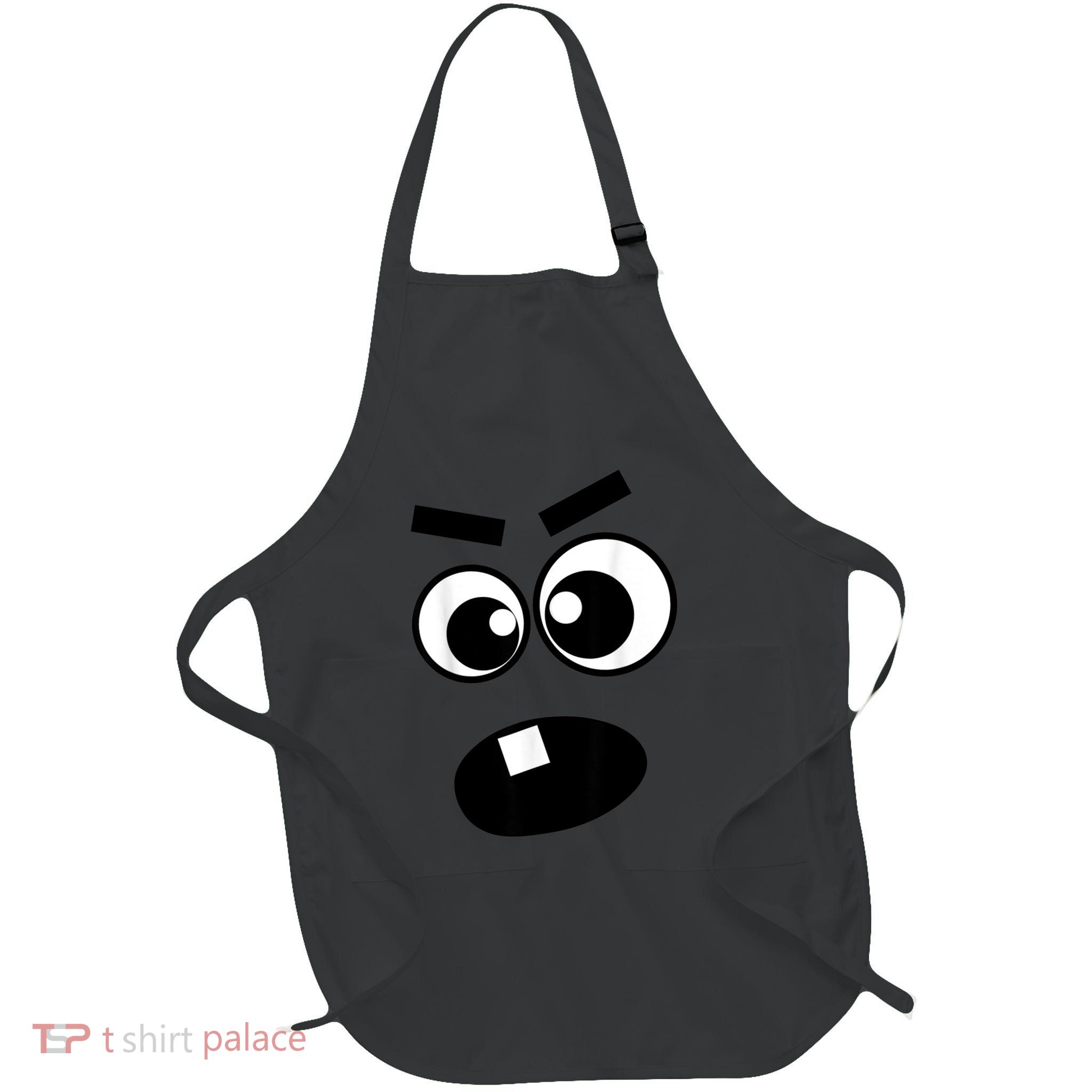 Creepy Carrots Face Halloween Costume Full-Length Apron With Pockets