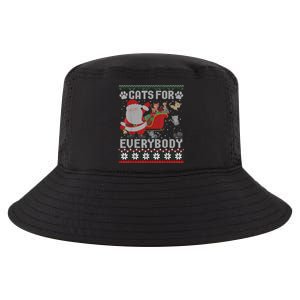 Christmas Cats For Everybody Ugly Sweater Funny Cute Gift Cool Comfort Performance Bucket Hat