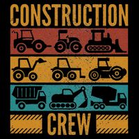 Construction Crew Funny Construction Worker Costume Birthday Bucket Hat