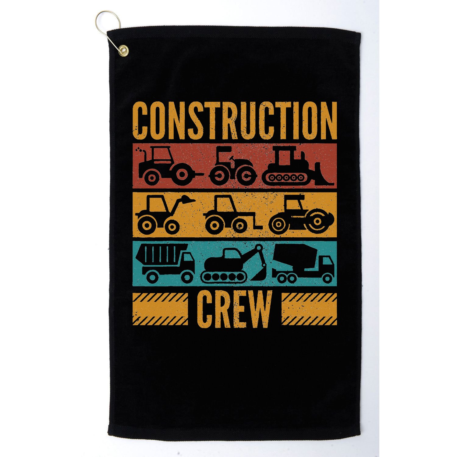 Construction Crew Funny Construction Worker Costume Birthday Golf Towel