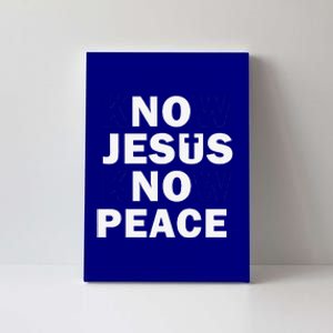 Christian Cross Faith Know Peace Know Jesus Canvas