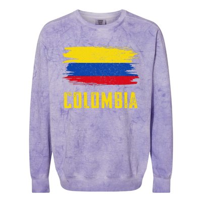 Colombia Columbian Flag Colombia Colorblast Crewneck Sweatshirt