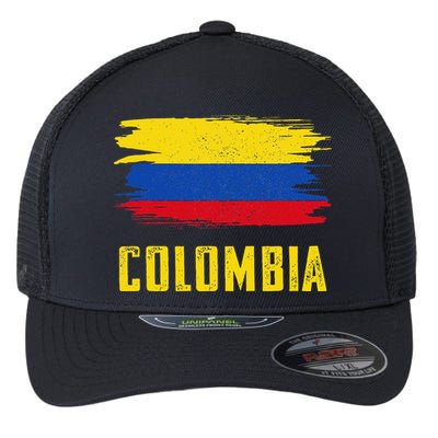 Colombia Columbian Flag Colombia Flexfit Unipanel Trucker Cap