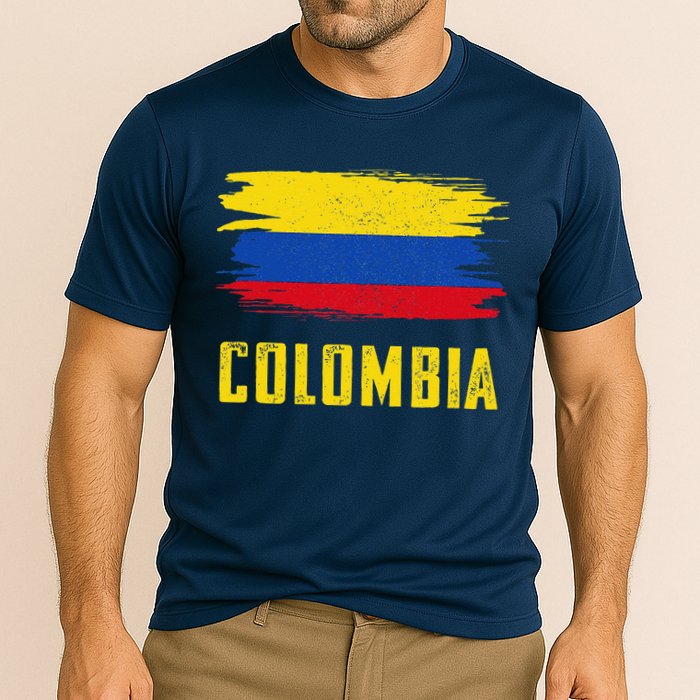Colombia Columbian Flag Colombia Cooling Performance Crew T-Shirt