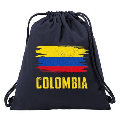 Colombia Columbian Flag Colombia Drawstring Bag