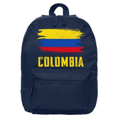 Colombia Columbian Flag Colombia 16 in Basic Backpack
