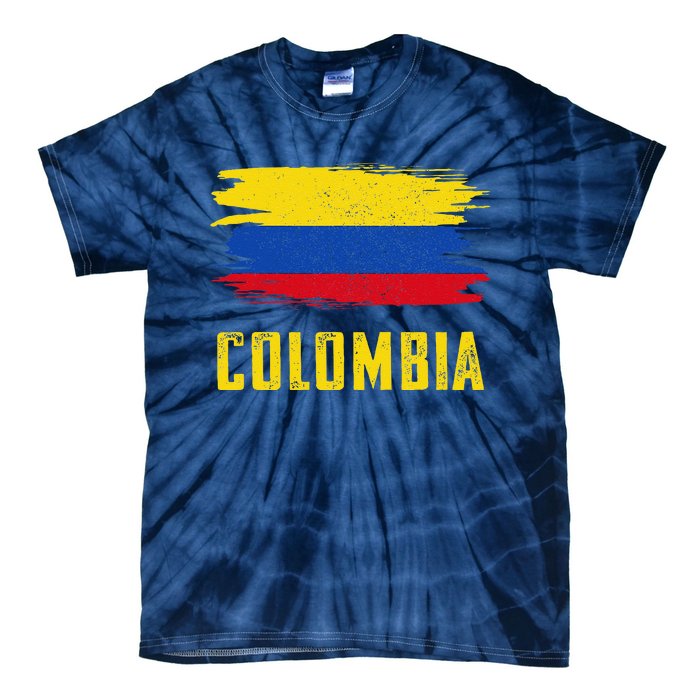 Colombia Columbian Flag Colombia Tie-Dye T-Shirt