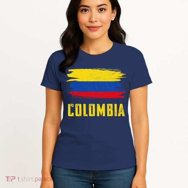 Colombia Columbian Flag Colombia Womens T-Shirt