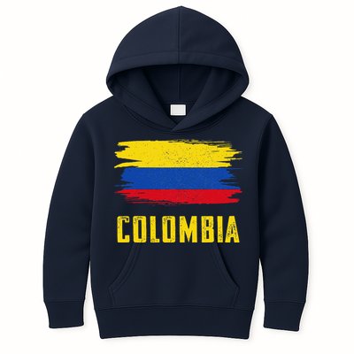 Colombia Columbian Flag Colombia Kids Hoodie