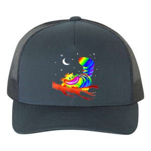 Cheshire Cat Face Grin Clothes Yupoong Adult 5-Panel Trucker Hat