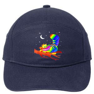 Cheshire Cat Face Grin Clothes 7-Panel Snapback Hat