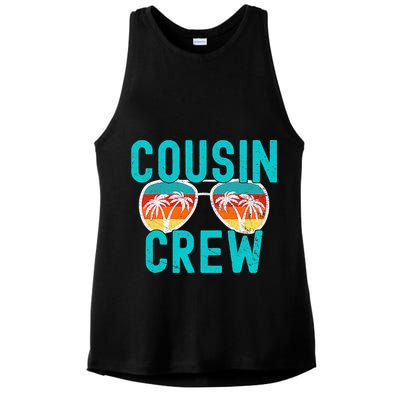 Cousin Crew Family Vacation Summer Vacation Beach Sunglasses Ladies PosiCharge Tri-Blend Wicking Tank