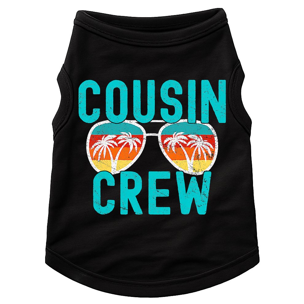 Cousin Crew Family Vacation Summer Vacation Beach Sunglasses Doggie Tank