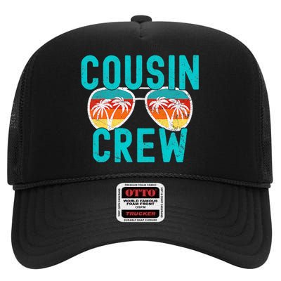 Cousin Crew Family Vacation Summer Vacation Beach Sunglasses High Crown Mesh Back Trucker Hat