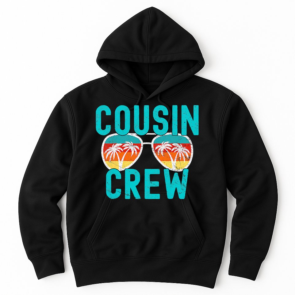Cousin Crew Family Vacation Summer Vacation Beach Sunglasses Hoodie