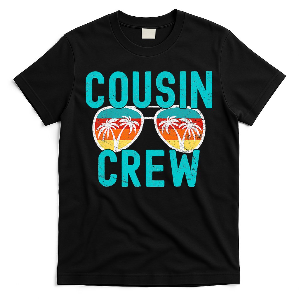 Cousin Crew Family Vacation Summer Vacation Beach Sunglasses T-Shirt