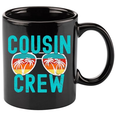 Cousin Crew Family Vacation Summer Vacation Beach Sunglasses 11oz C Handle Ceramic Mug