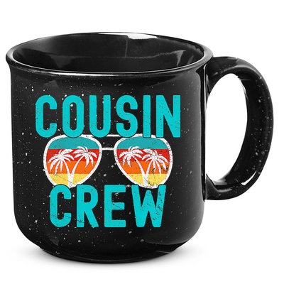 Cousin Crew Family Vacation Summer Vacation Beach Sunglasses 15oz Campfire Ceramic Mug