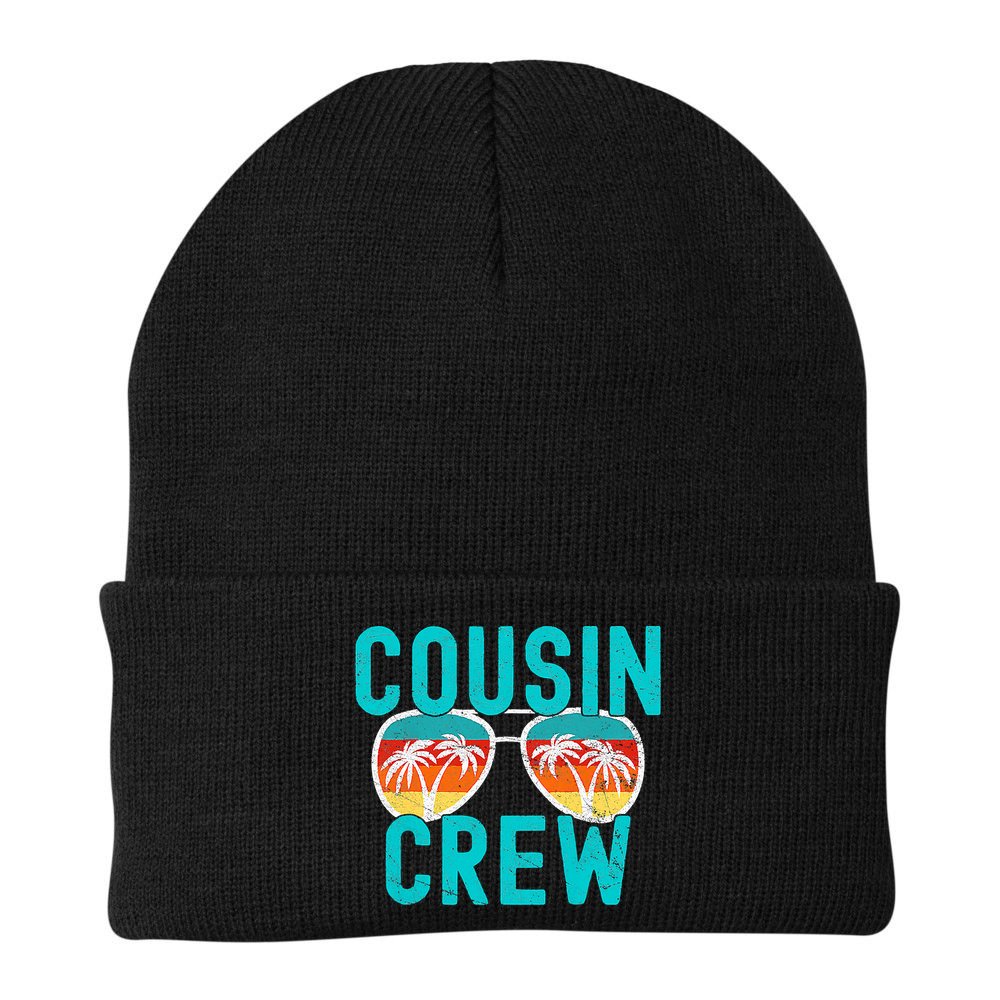 Cousin Crew Family Vacation Summer Vacation Beach Sunglasses Beanie