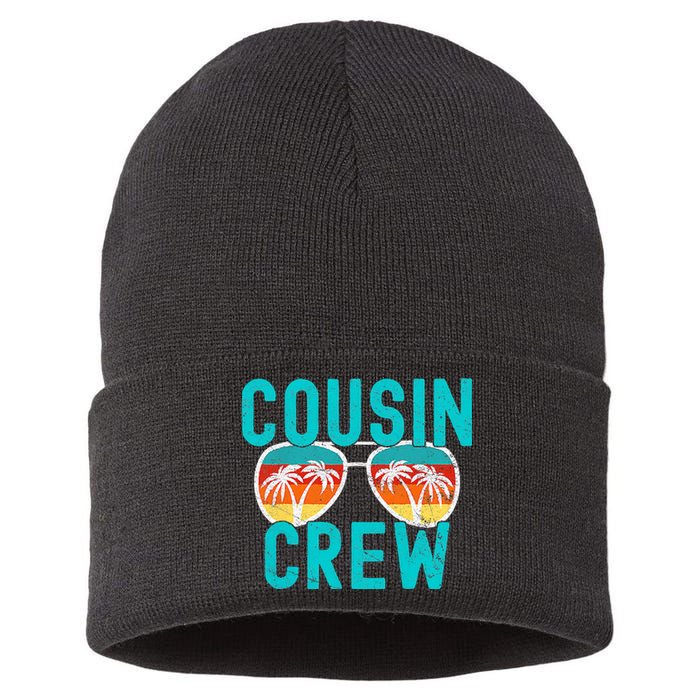 Cousin Crew Family Vacation Summer Vacation Beach Sunglasses Sustainable Knit Beanie