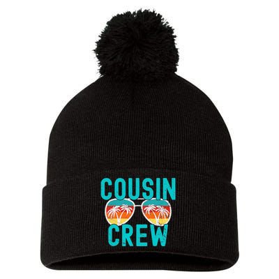 Cousin Crew Family Vacation Summer Vacation Beach Sunglasses Pom Pom 12in Knit Beanie