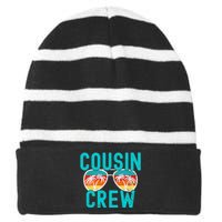 Cousin Crew Family Vacation Summer Vacation Beach Sunglasses Striped Beanie with Solid Band