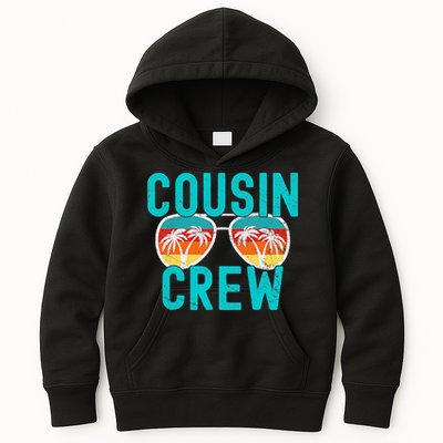 Cousin Crew Family Vacation Summer Vacation Beach Sunglasses Kids Hoodie