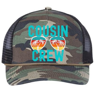 Cousin Crew Family Vacation Summer Vacation Beach Sunglasses Retro Rope Trucker Hat Cap