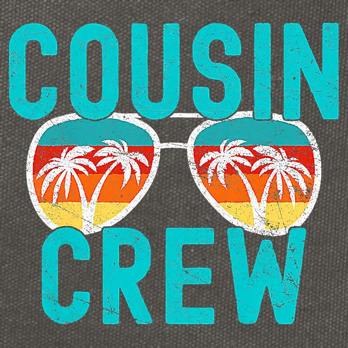 Cousin Crew Family Vacation Summer Vacation Beach Sunglasses Cotton Canvas Backpack