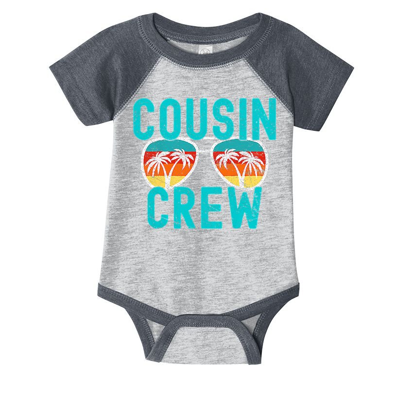 Cousin Crew Family Vacation Summer Vacation Beach Sunglasses Infant Baby Jersey Bodysuit